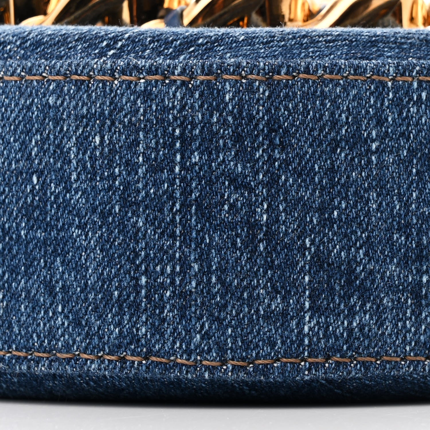 Versace Denim Mini La Medusa Disco Round Crossbody Bag Navy Blue 10 of 10