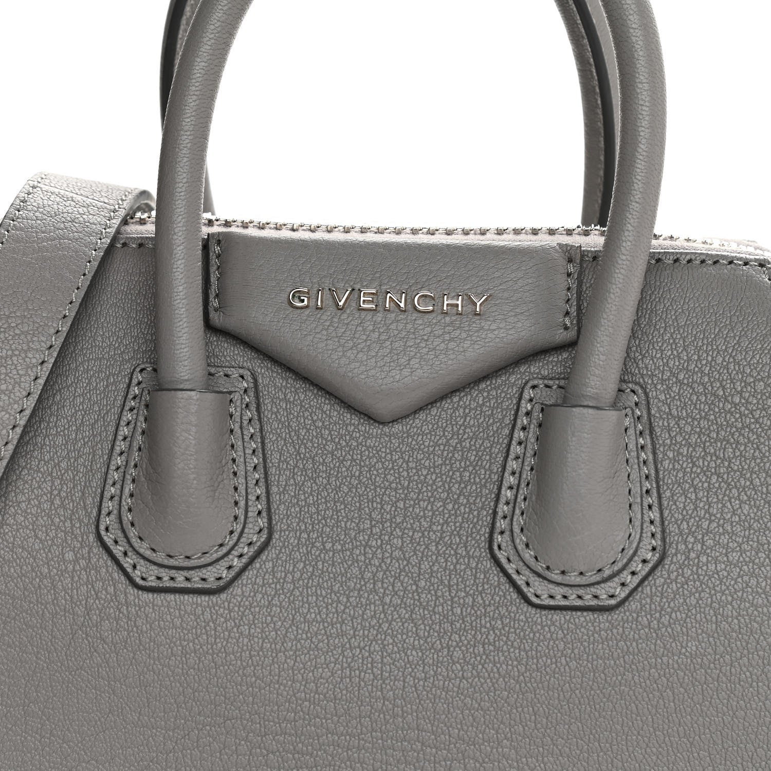 Givenchy Sugar Goatskin Mini Antigona Pearl Grey 8 of 12