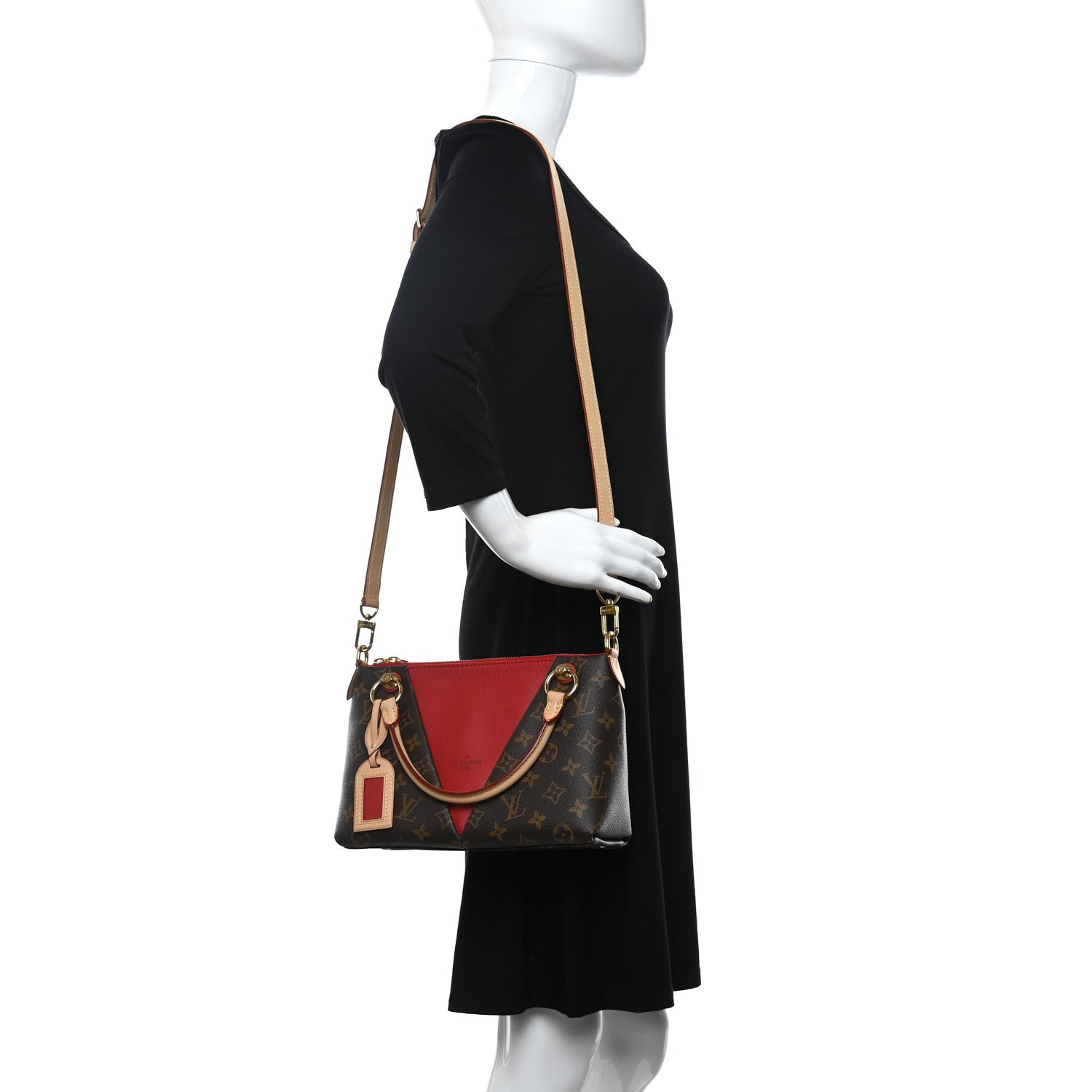 Louis Vuitton Monogram V Tote BB Cherry 2 of 9