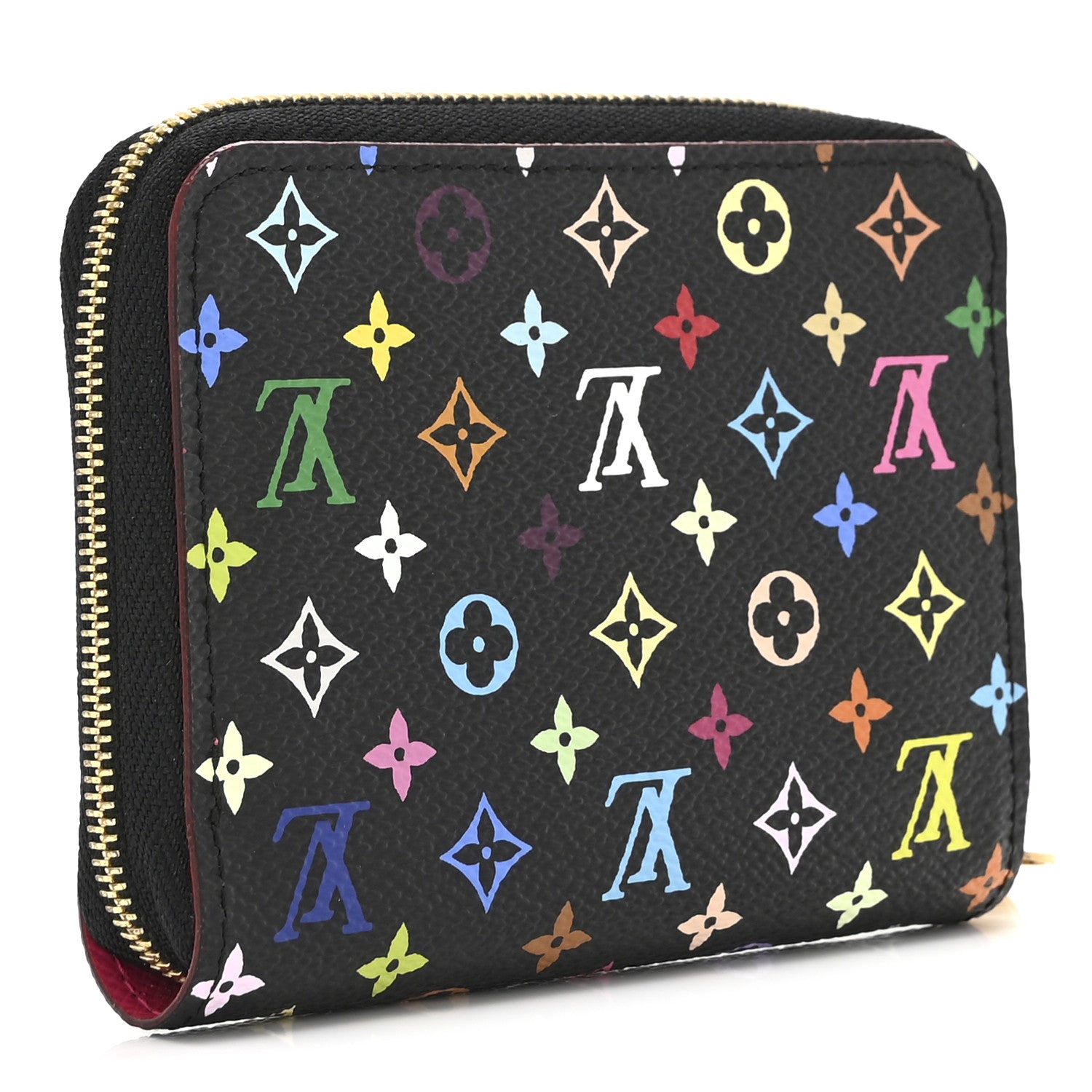 Louis Vuitton Monogram Multicolor Zippy Coin Purse Black Grenade 3 of 9