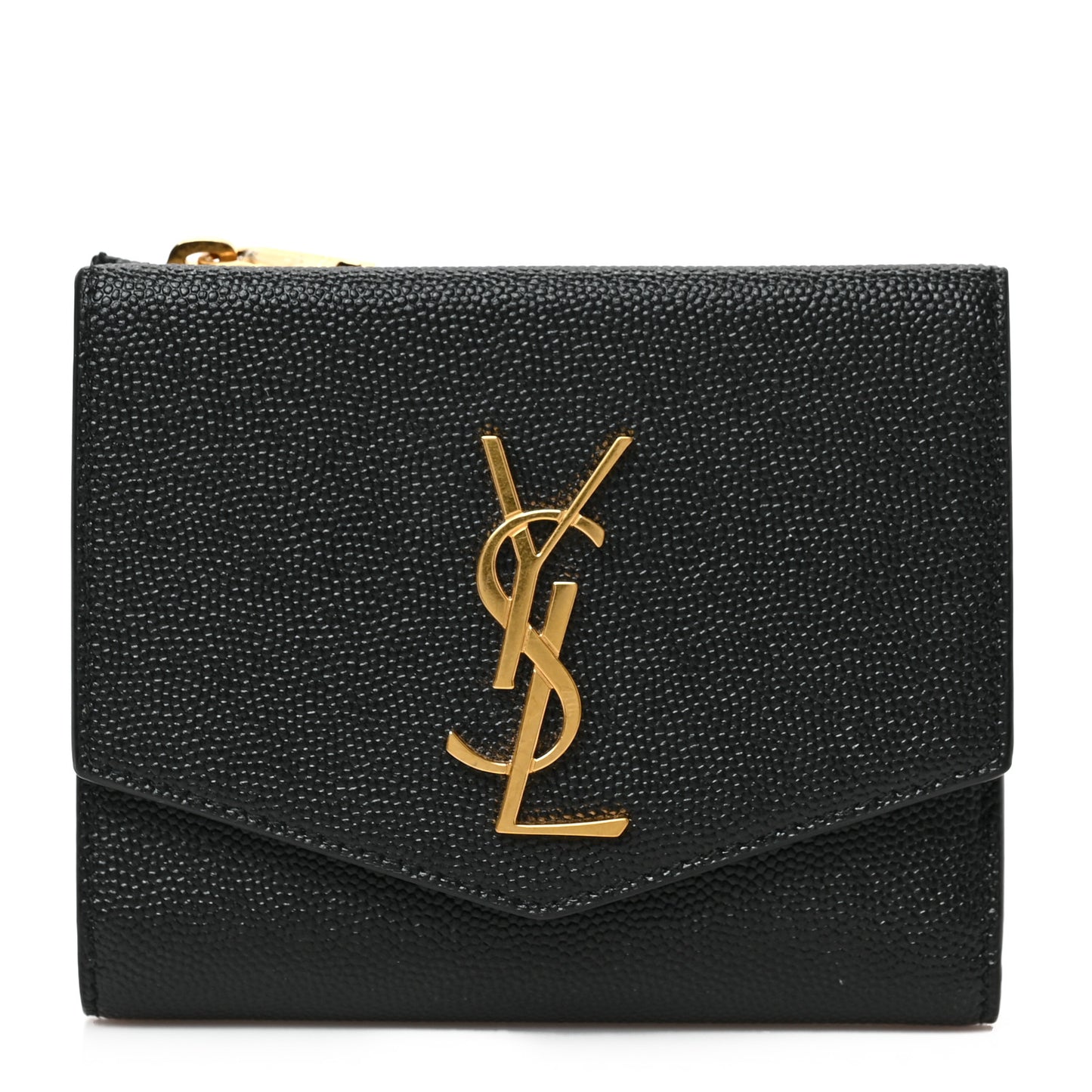 Grain De Poudre Monogram Bi-Fold Wallet Black