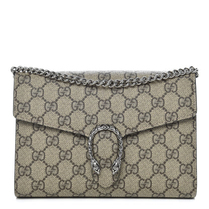 Gucci GG Supreme Monogram Mini Dionysus Chain Wallet Beige Black 1 of 9