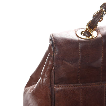 Chanel Lambskin Vertical Quilt Maxi Flap Brown 15 of 17
