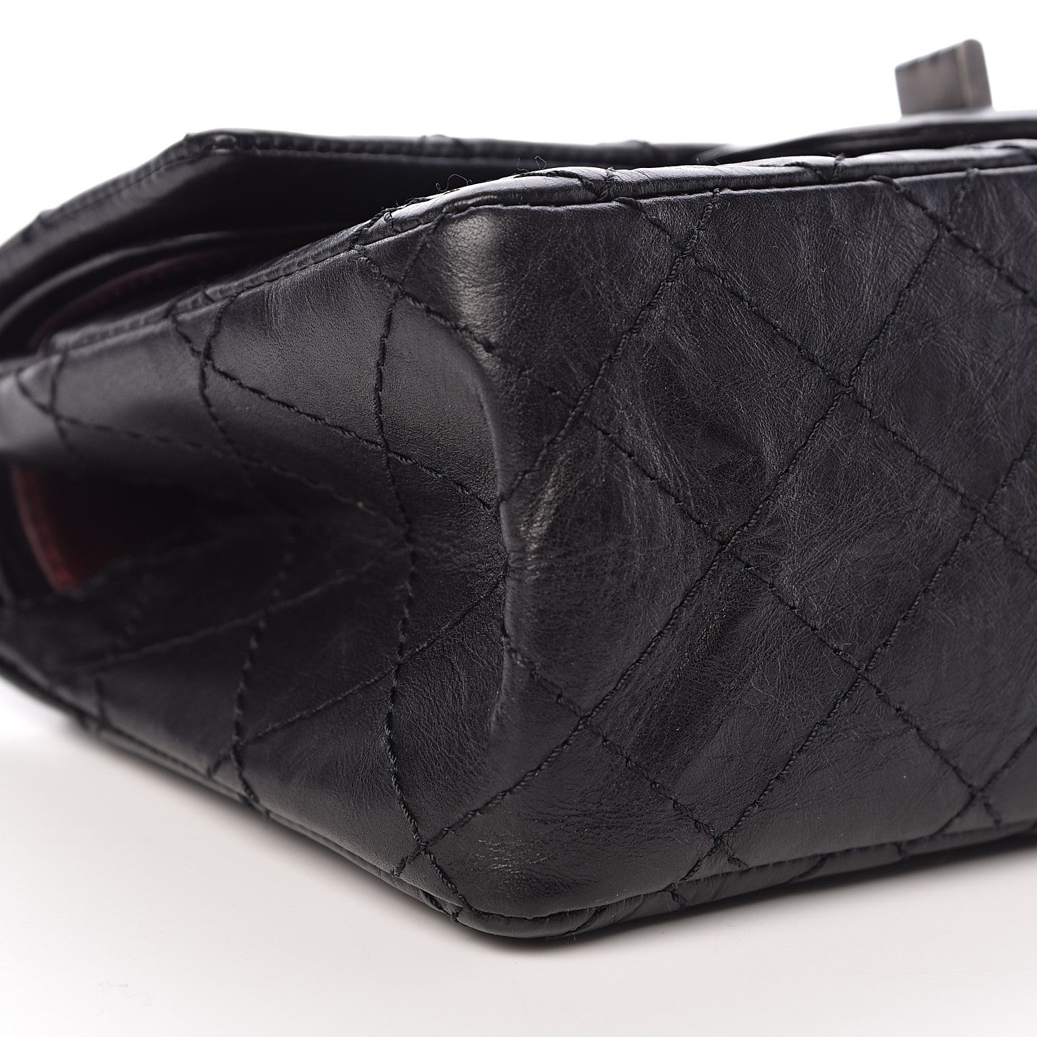 Chanel Aged Calfskin Quilted 2.55 Reissue 224 Flap Black 9 of 13