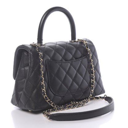 Chanel Caviar Quilted Mini Coco Handle Flap Black 3 of 11