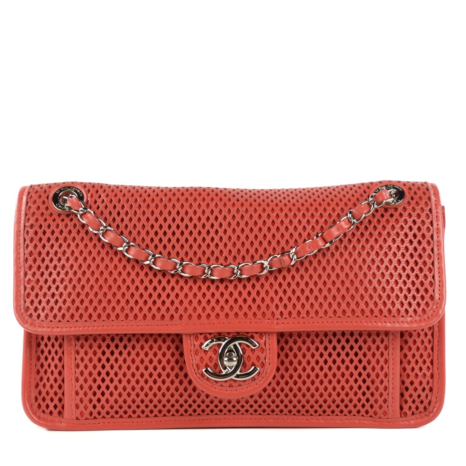 Chanel Perforated Calfskin Up In The Air Flap Red 1 of 9