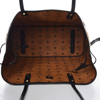 MCM Visetos Medium Project Reversible Shopper Tote Cognac 10 of 20