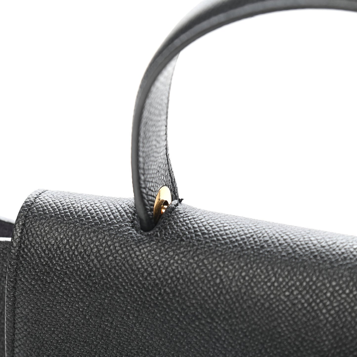 Grained Calfskin Micro Belt Bag Black