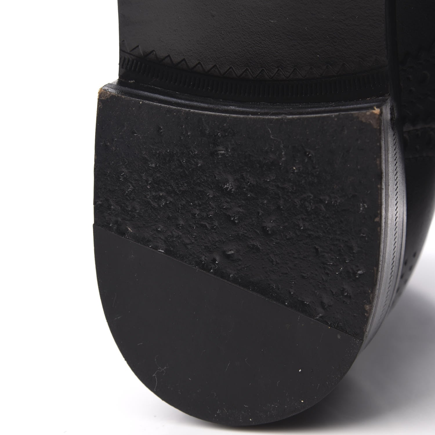 Gucci Calfskin Womens Queercore Brogue Wingtip Boots 38.5 Black 9 of 10