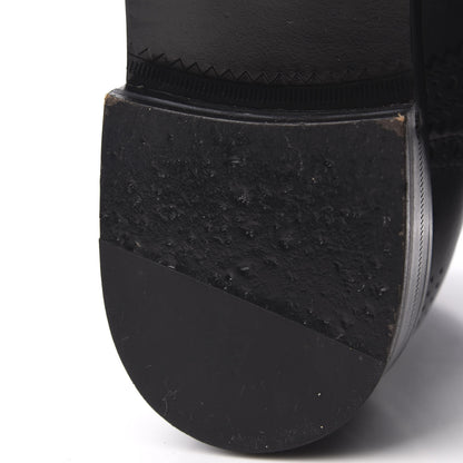 Gucci Calfskin Womens Queercore Brogue Wingtip Boots 38.5 Black 9 of 10