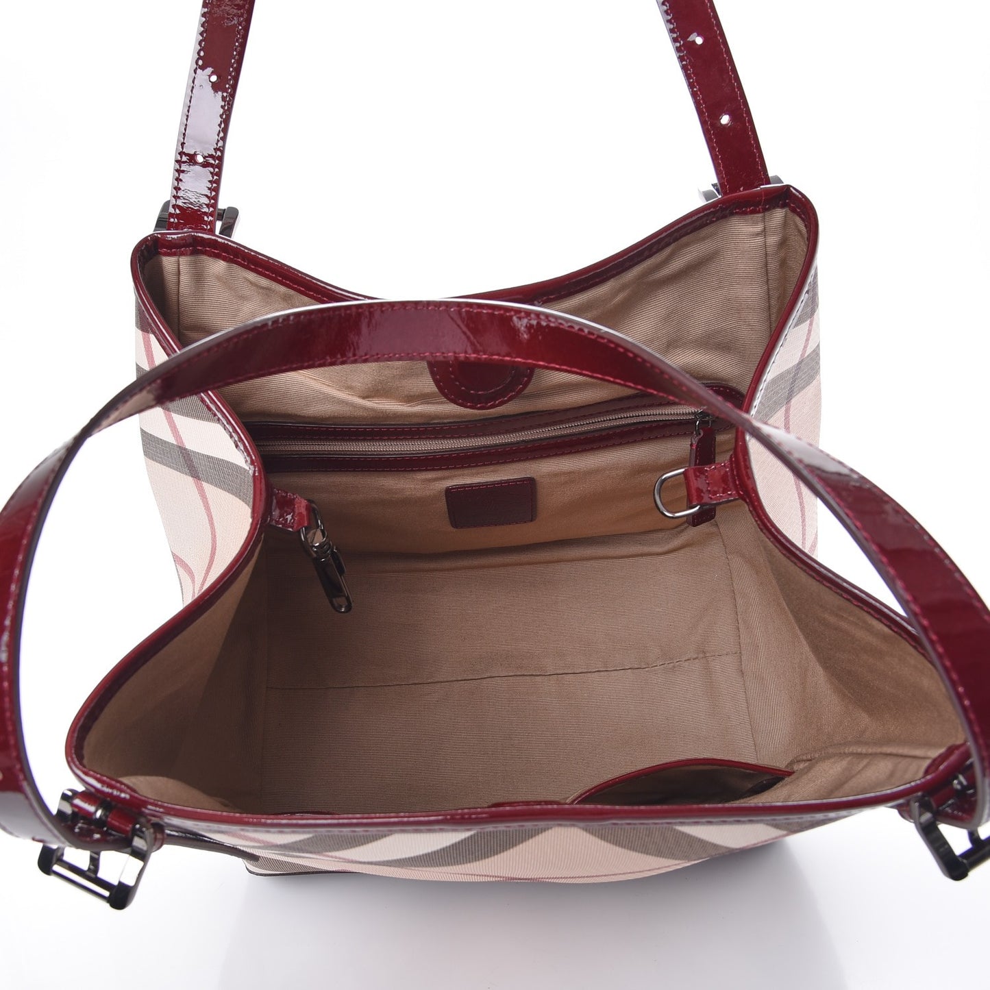 Supernova Check Small Tote Red