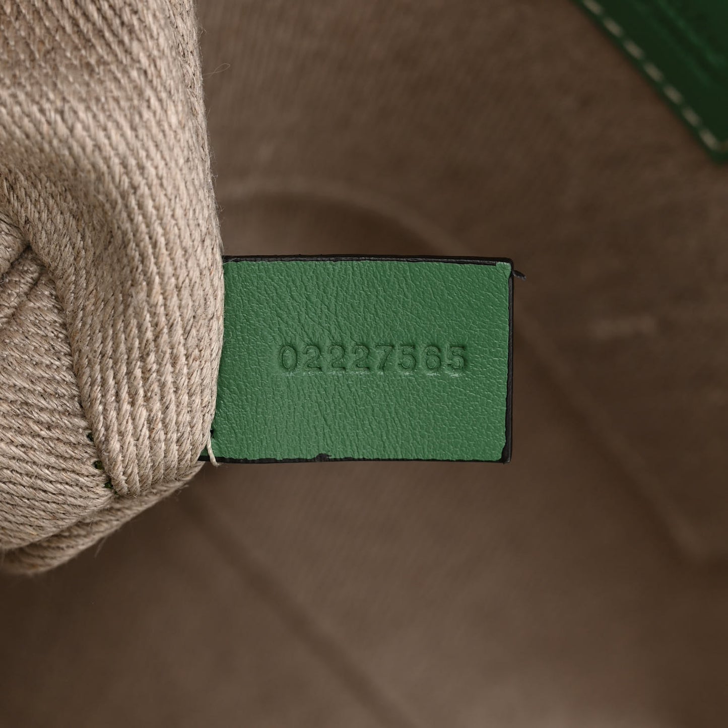 Suede Calfskin Small Woody Ribbon Tote Bright Green