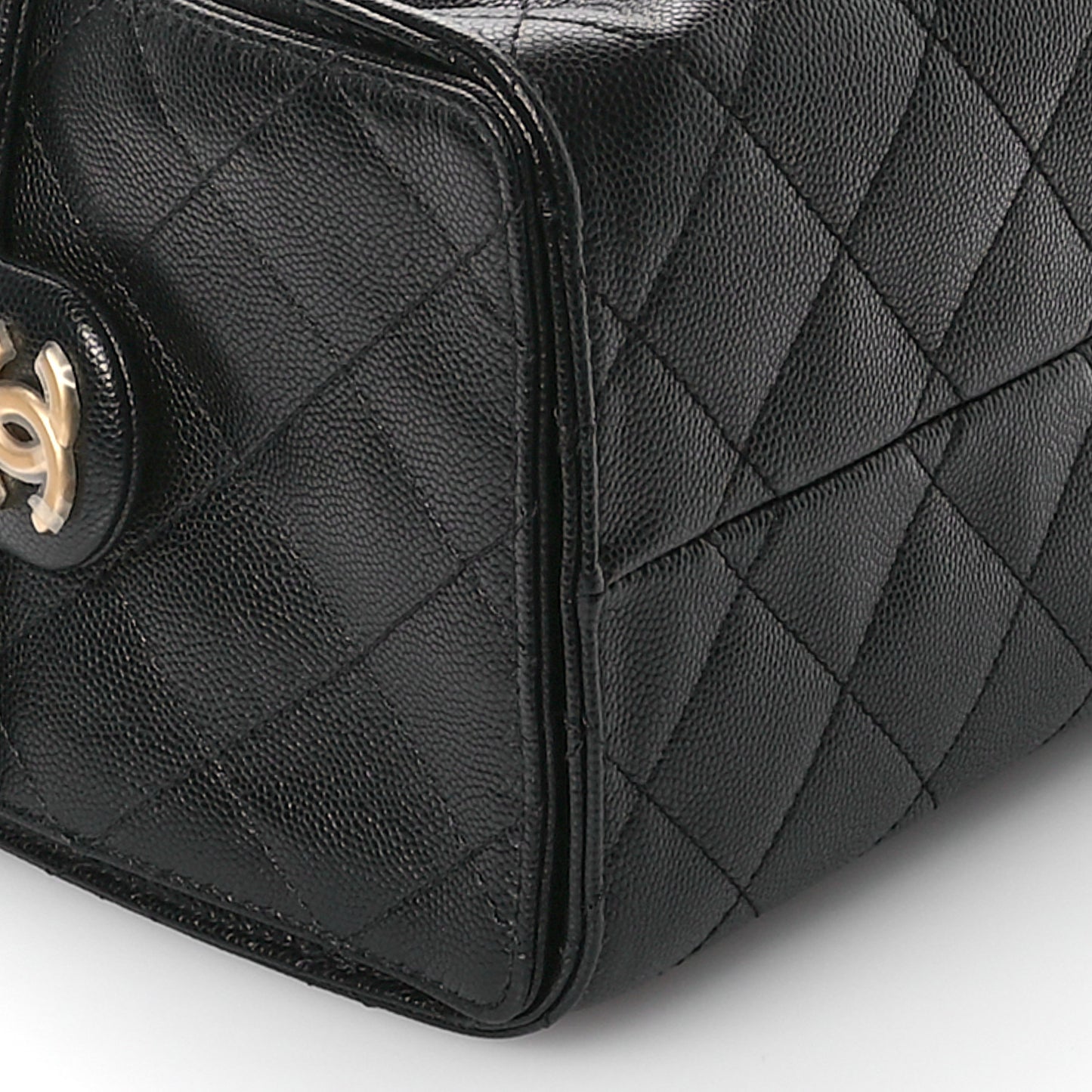 Caviar Quilted Small Chanel 25 Handbag Black