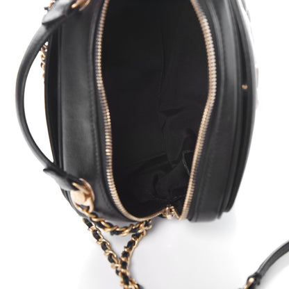 Chanel Calfskin Quilted CC Vanity Case Black 5 of 8