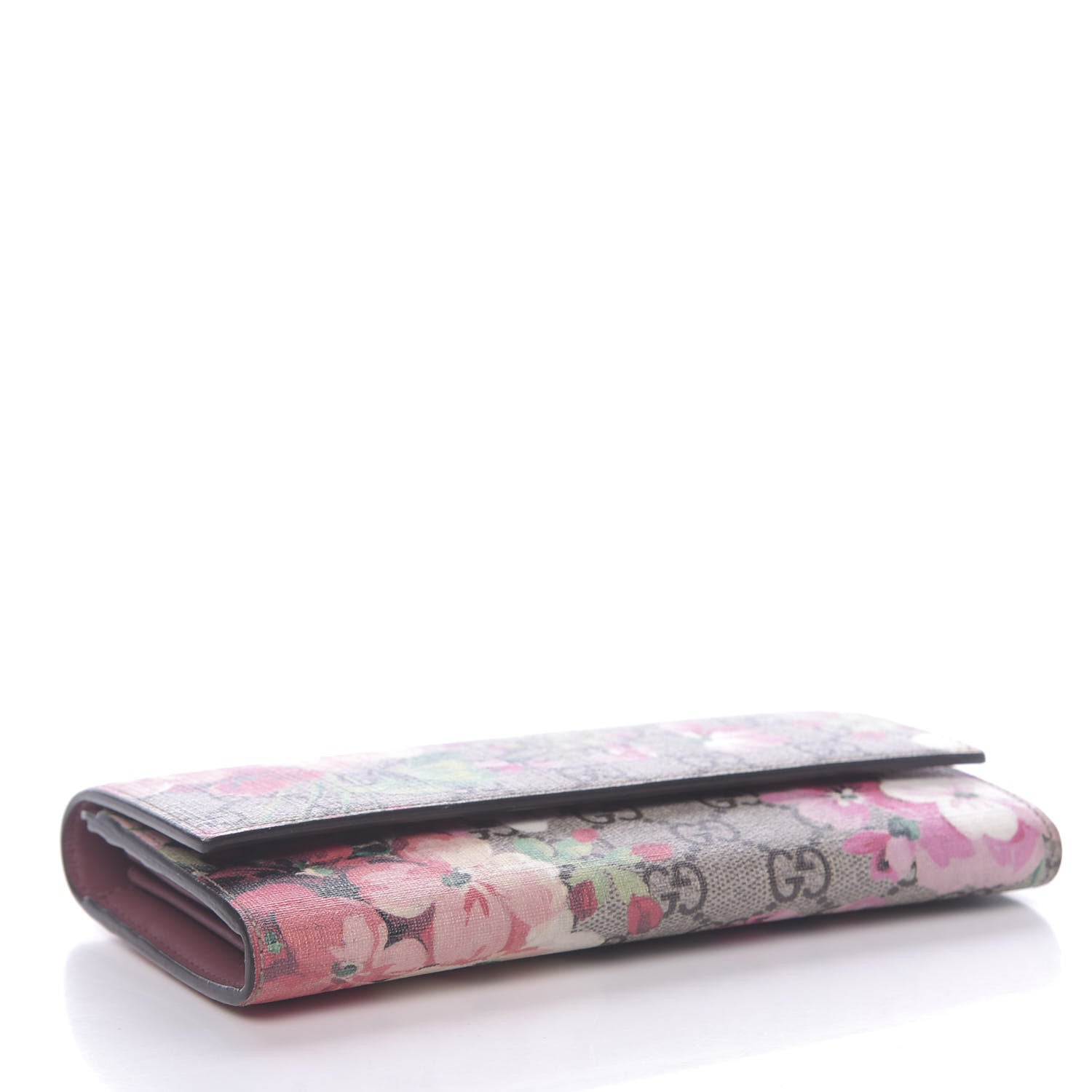 Gucci GG Supreme Monogram Blooms Continental Wallet Beige Multicolor Dry Rose 4 of 7