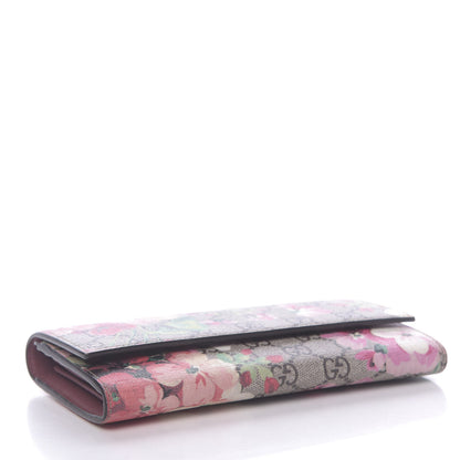 Gucci GG Supreme Monogram Blooms Continental Wallet Beige Multicolor Dry Rose 4 of 7
