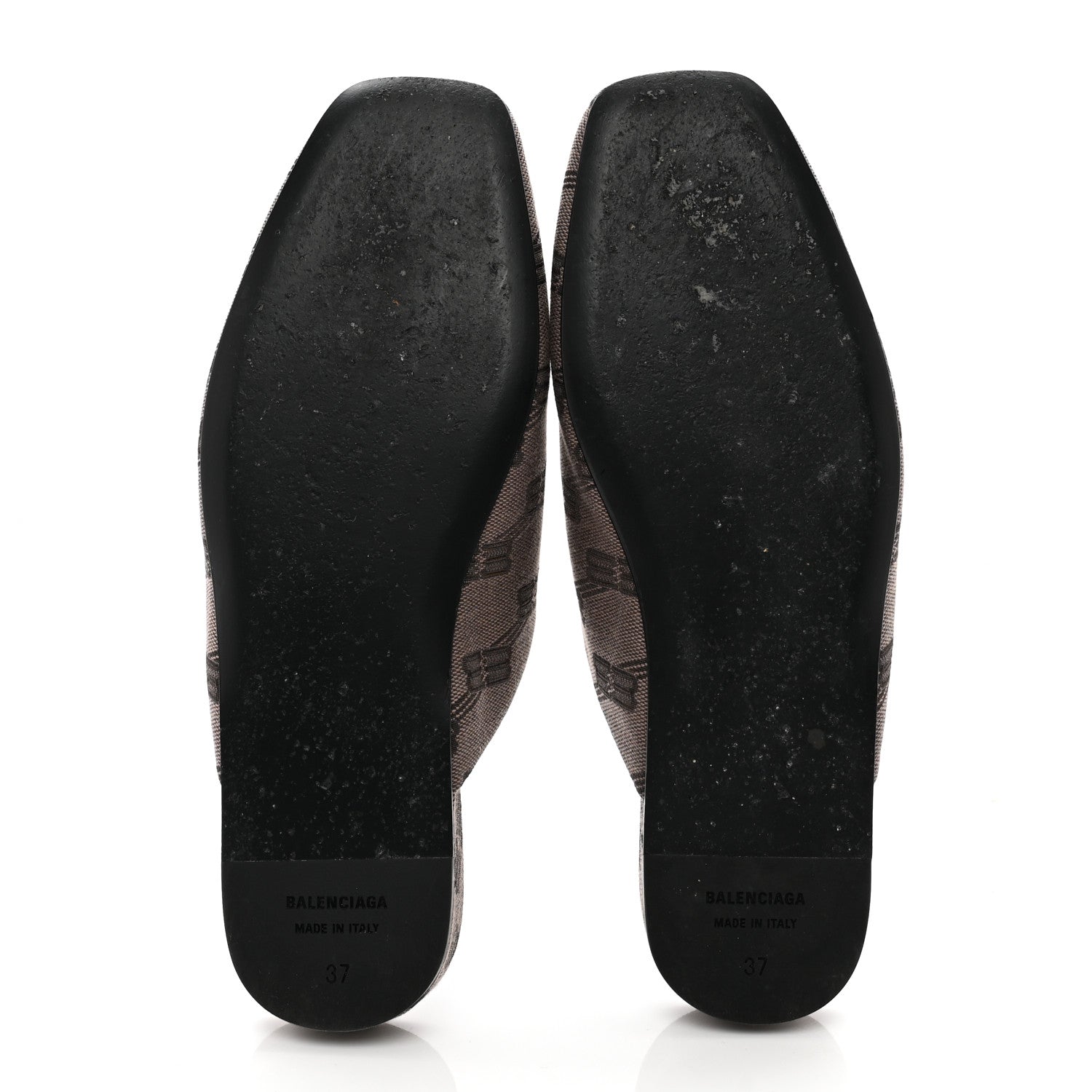 Balenciaga Jacquard BB Monogram Cosy Mules 37 Dark Mink Grey Dark Brown 5 of 9