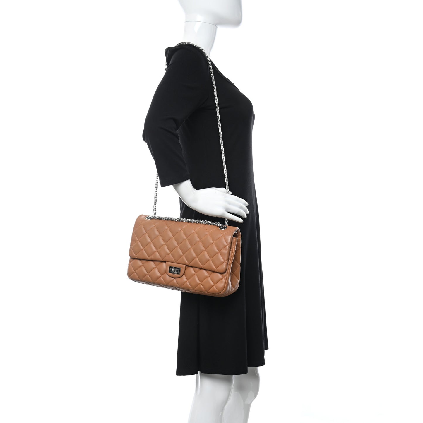 Lambskin Quilted 2.55 Reissue 226 Flap Dark Beige