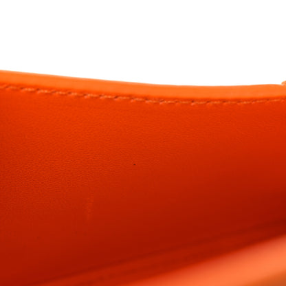 Balenciaga Shiny Calfskin Crocodile Embossed Small Hourglass Top Handle Bag Pop Orange 13 of 13