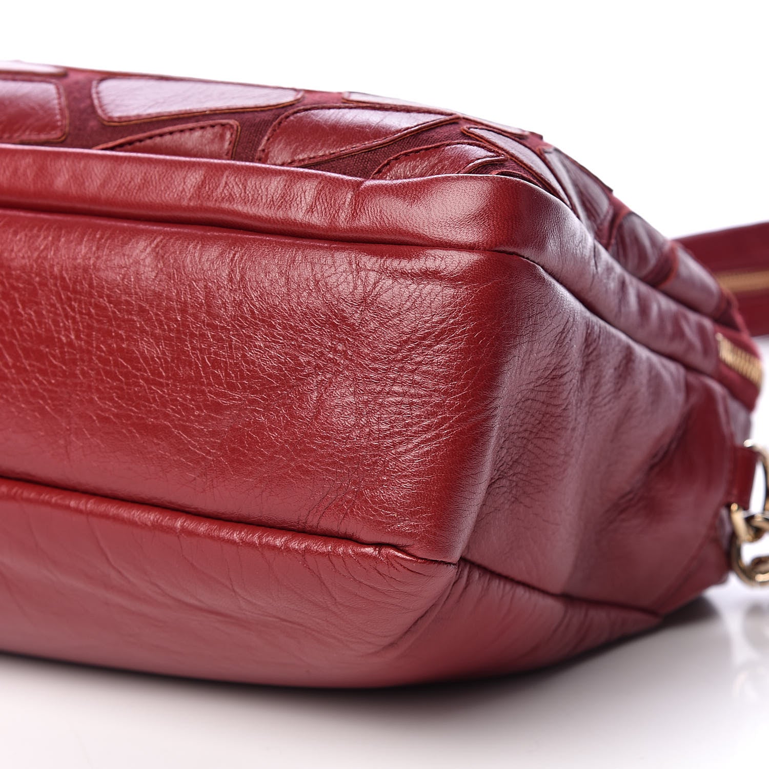 Chanel Lambskin Jersey Scales Camera Case Bordeaux 11 of 13
