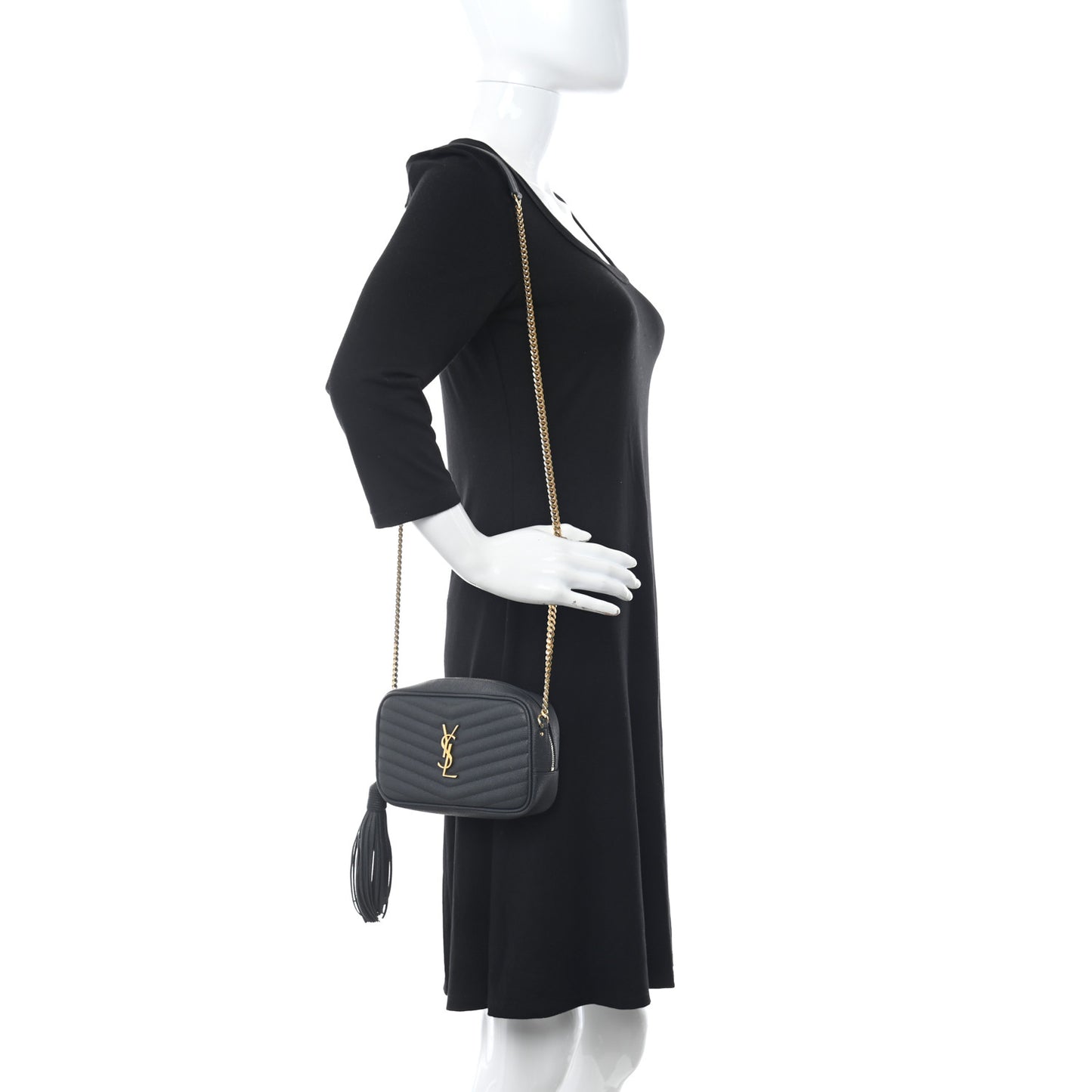 Grain De Poudre Matelasse Monogram Mini Lou Camera Bag Dark Smog