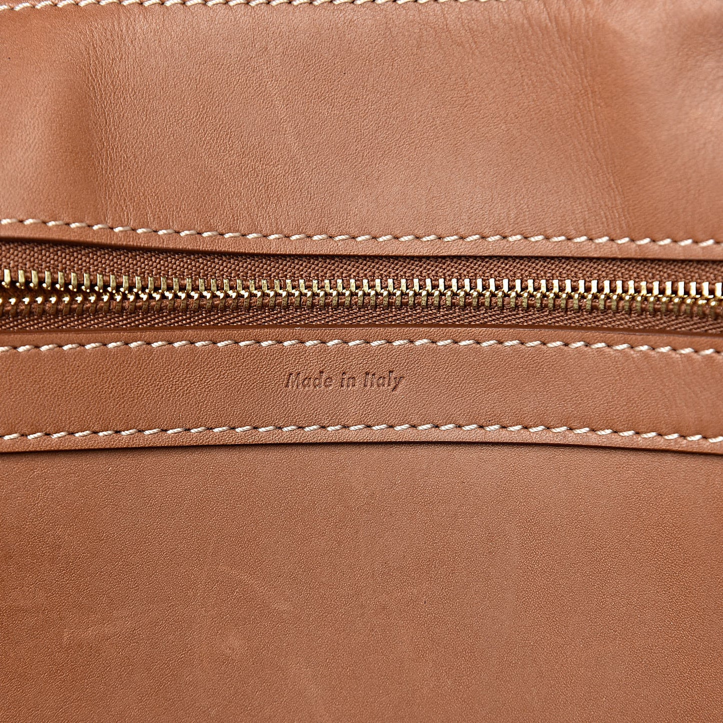 Supple Calfskin Tie Knot Twisted Tote Tan