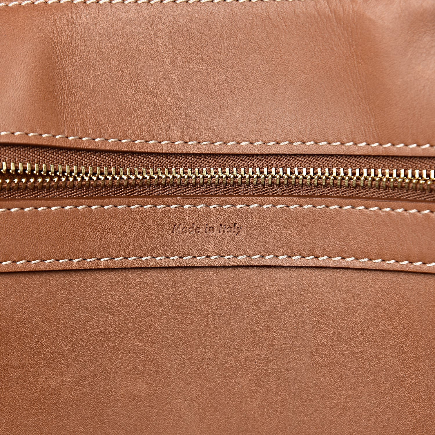 Celine Supple Calfskin Tie Knot Twisted Tote Tan 6 of 13