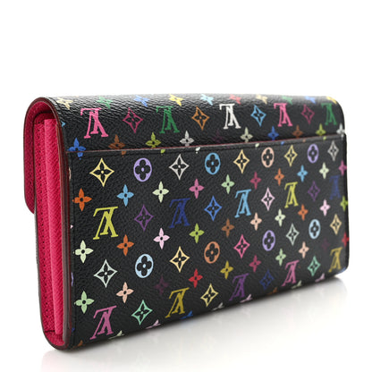 Louis Vuitton Monogram Multicolor Sarah Wallet NM Black Grenade 2 of 8