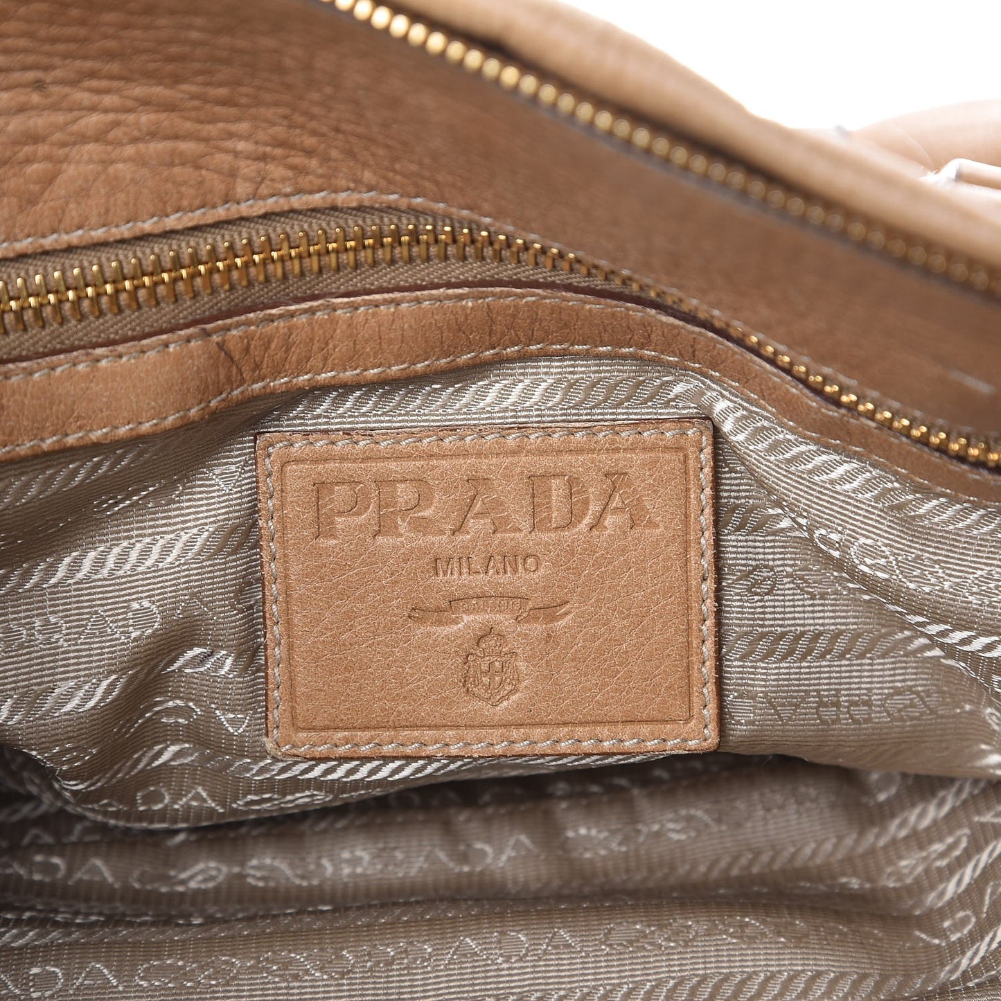 Cervo Deerskin Shopping Satchel Naturale
