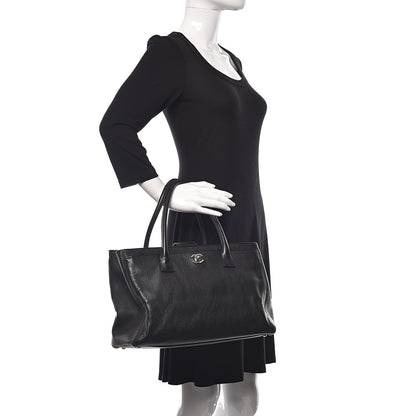 Chanel Calfskin Cerf Executive Shopper Tote Black 2 of 11