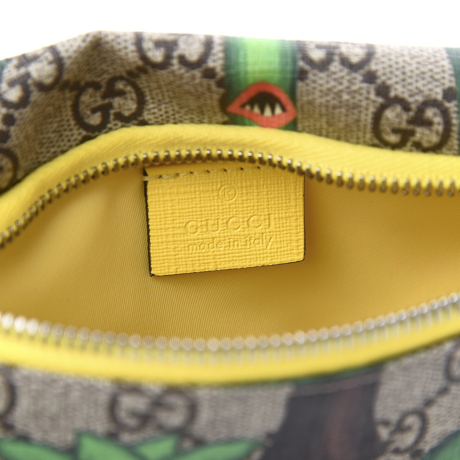 Gucci GG Supreme Monogram Smiling Plants Childrens Belt Bag Multicolor 5 of 9