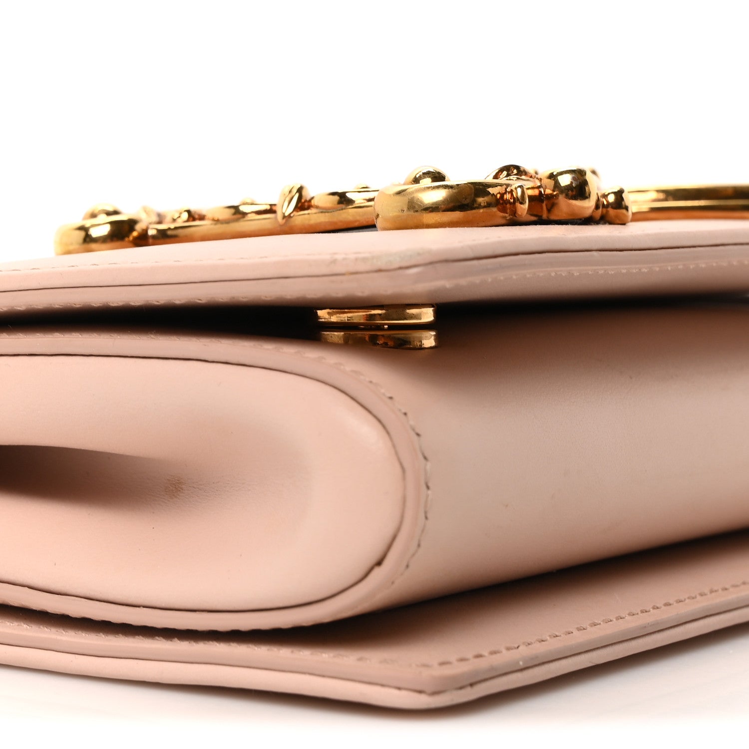 Dolce & Gabbana DOLCE GABBANA Calfskin DG Girls Shoulder Bag Pink 8 of 9