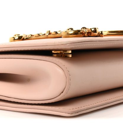 Dolce & Gabbana DOLCE GABBANA Calfskin DG Girls Shoulder Bag Pink 8 of 9
