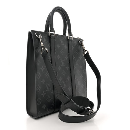 Louis Vuitton Monogram Eclipse Sac Plat Cross 3 of 11