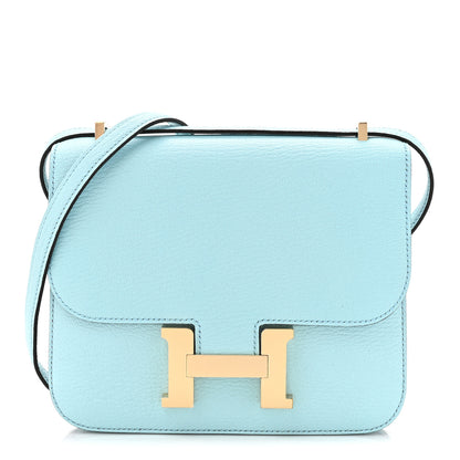Hermes Chevre Mysore Constance 18 Bleu Zephyr 1 of 11