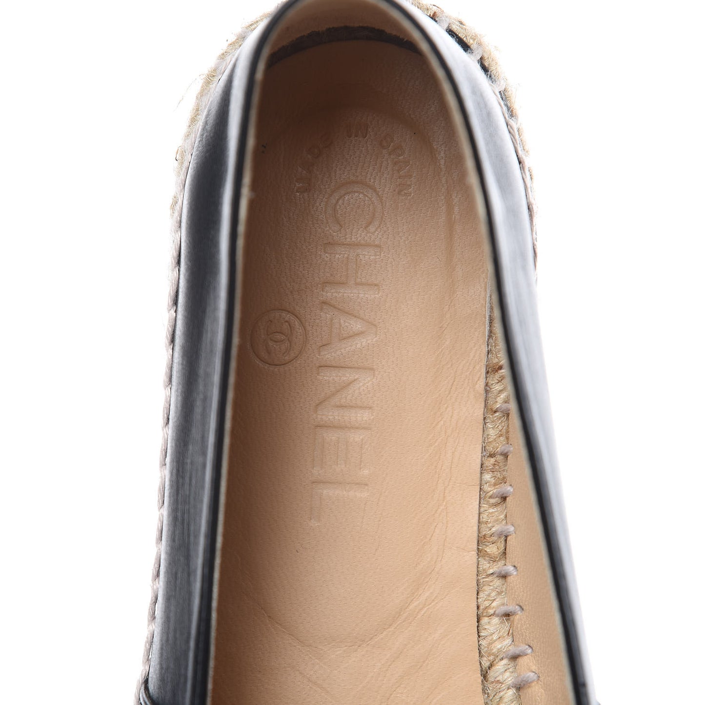 Lambskin CC Espadrilles 36 Black