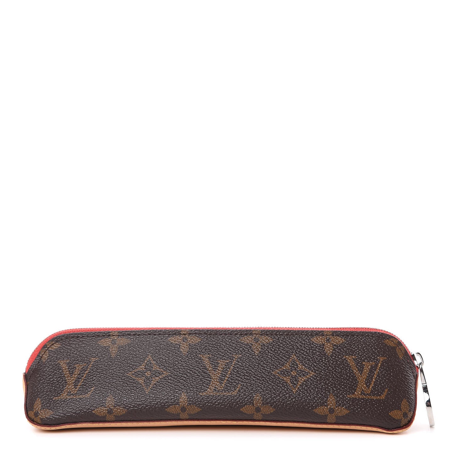 Monogram Elizabeth Pencil Pouch Red