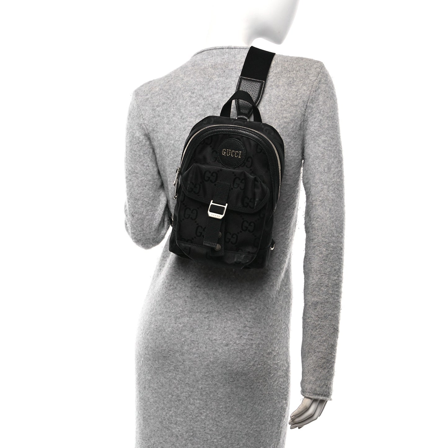 Econyl Nylon Monogram Off The Grid Sling Backpack Black