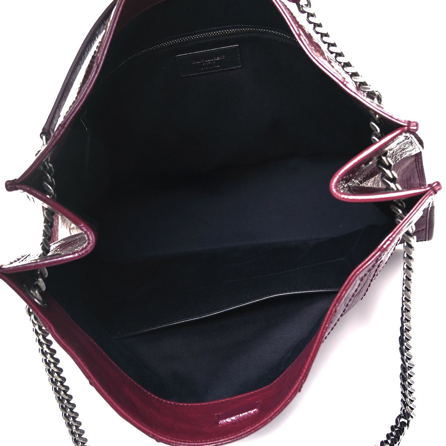 Crinkled Calfskin Matelasse Monogram Niki Shoulder Bag Rouge Legion