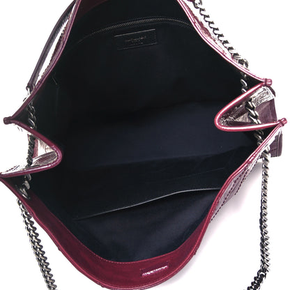 Saint Laurent Crinkled Calfskin Matelasse Monogram Niki Shoulder Bag Rouge Legion 5 of 8