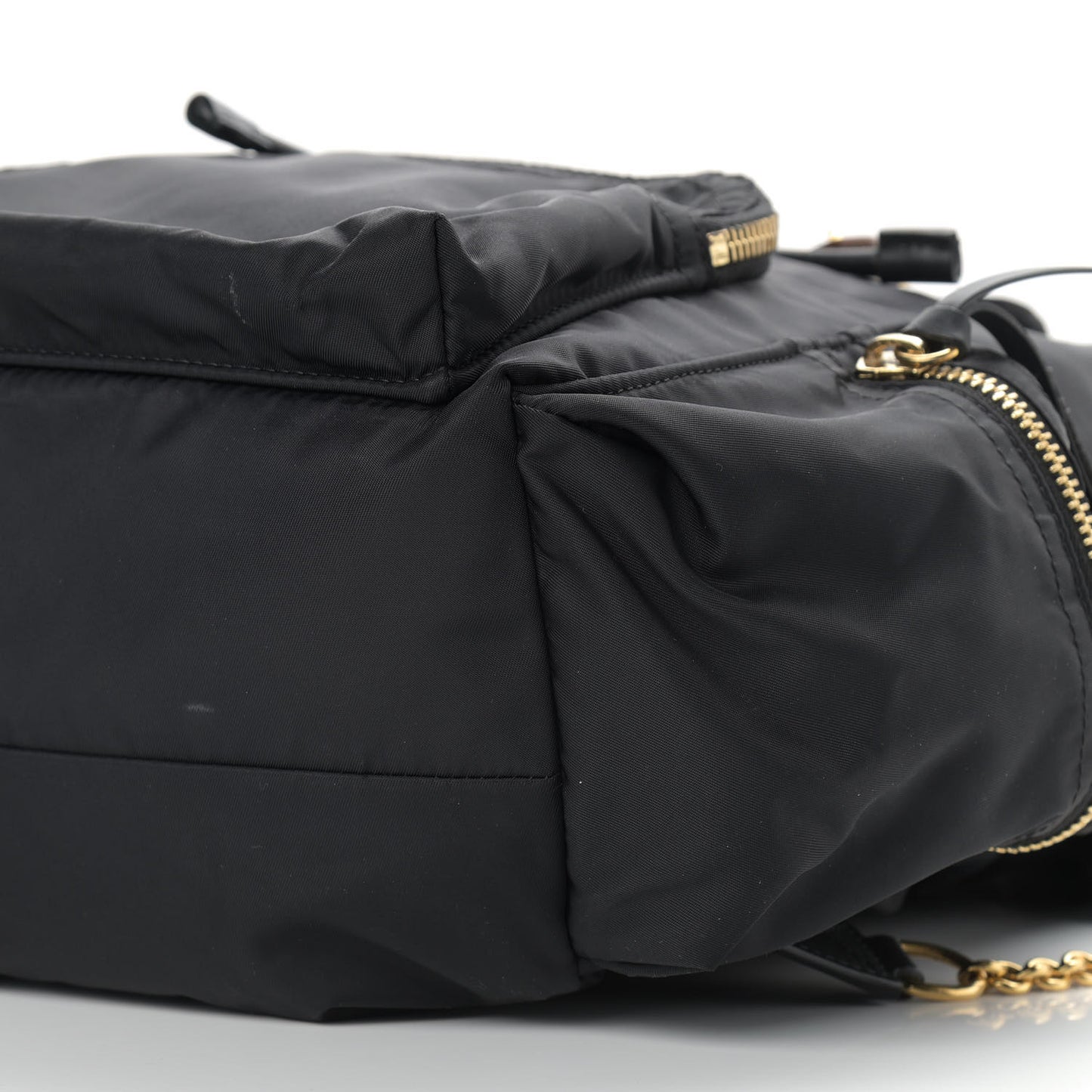 Nylon Large Rucksack Backpack Black
