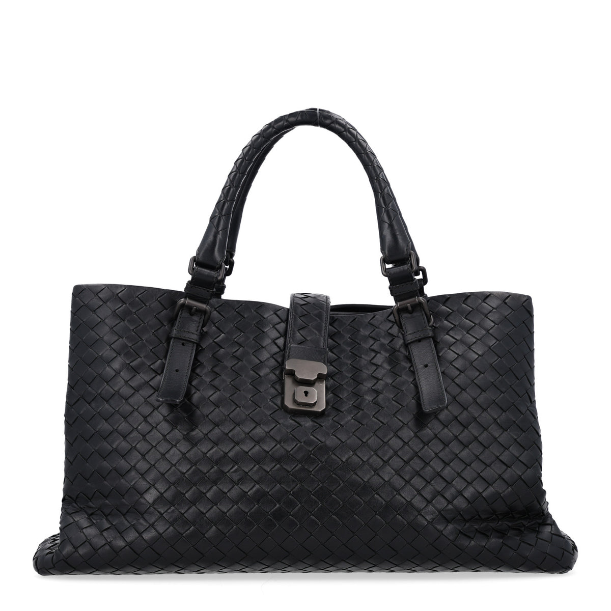 Bottega Veneta Nappa Intrecciato Medium Roma Tote Black 1 of 11