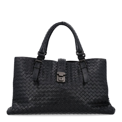 Bottega Veneta Nappa Intrecciato Medium Roma Tote Black 1 of 11
