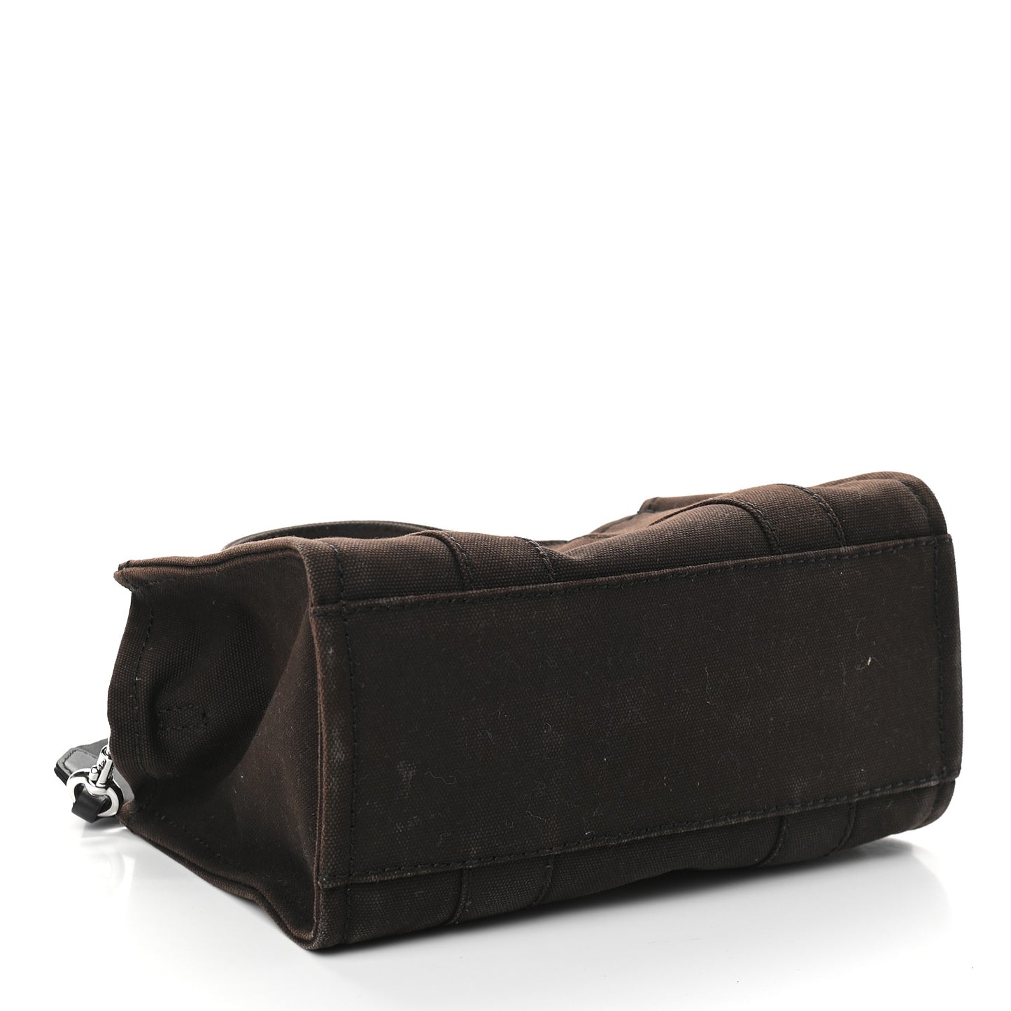 Cotton Canvas Mini The Traveler Tote Bag Black