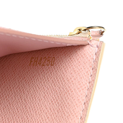 Louis Vuitton Damier Azur Victorine Wallet Rose Ballerine 7 of 13