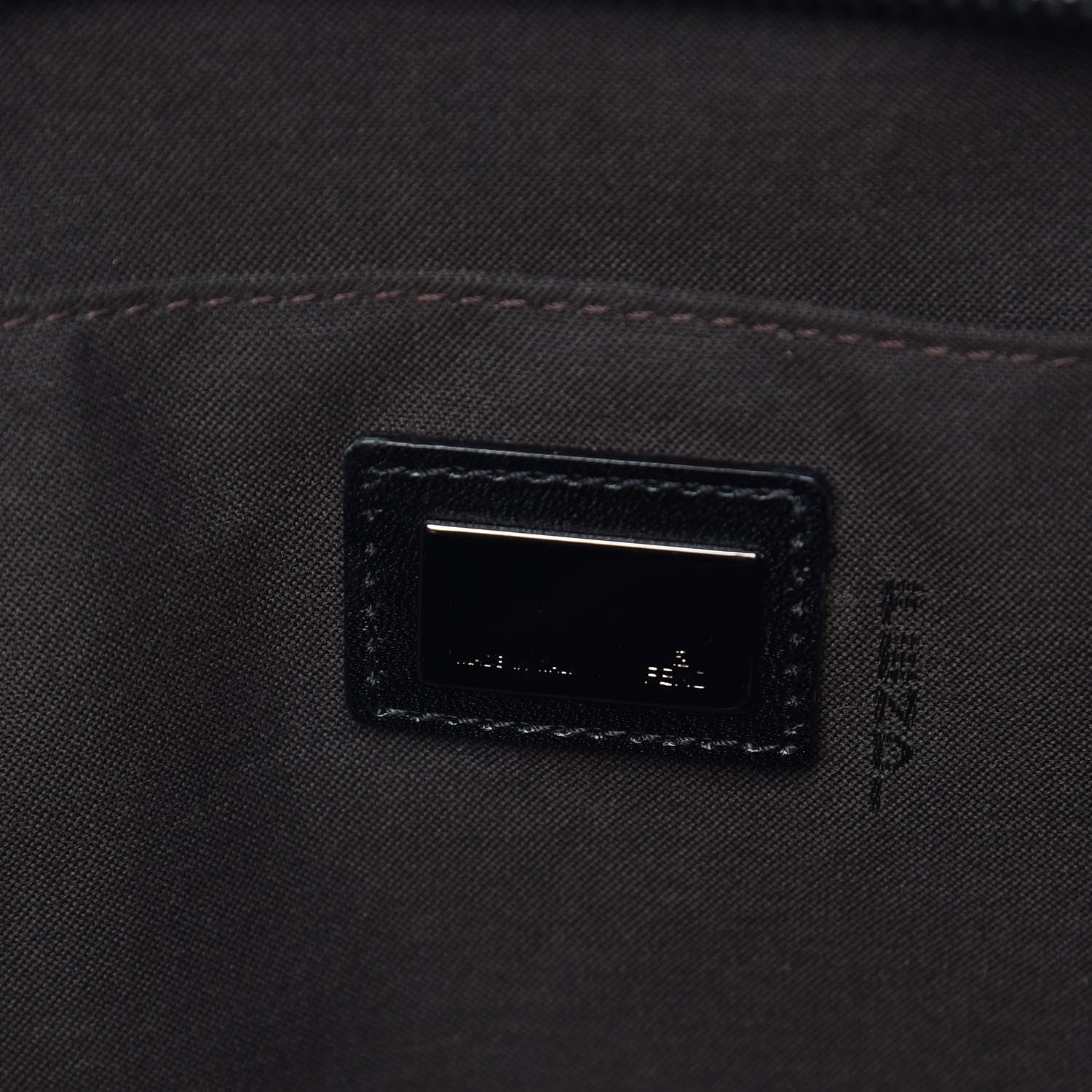 Fendi Zucchino Satchel Black 6 of 11