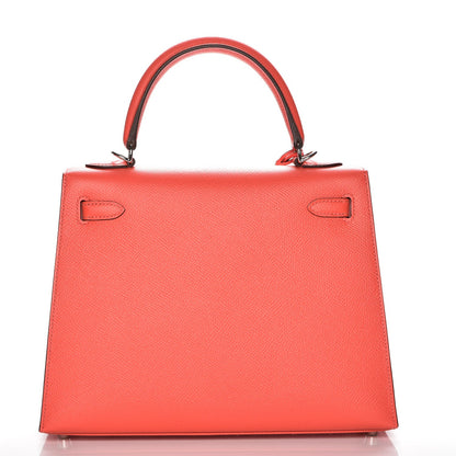 Hermes Epsom Kelly Sellier 25 Rose Jaipur 5 of 32