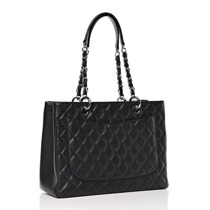 Chanel Caviar Quilted Grand Shopping Tote GST Black 4 of 11