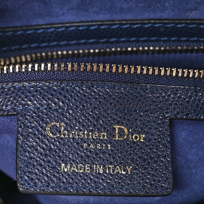 Christian Dior Grained Calfskin Saddle Bag Navy 6 of 10
