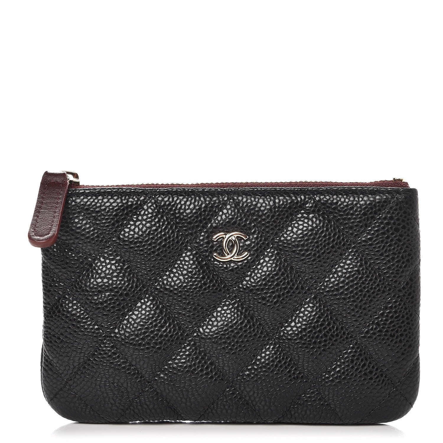 Chanel Caviar Quilted Small Cosmetic Case Black 1 of 8